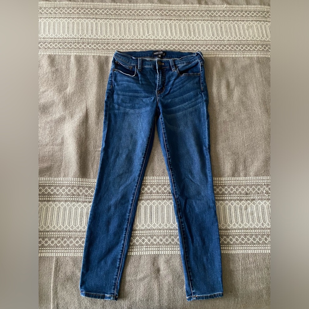 J Crew Mercantile skinny jeans, mid-rise, size 28x28